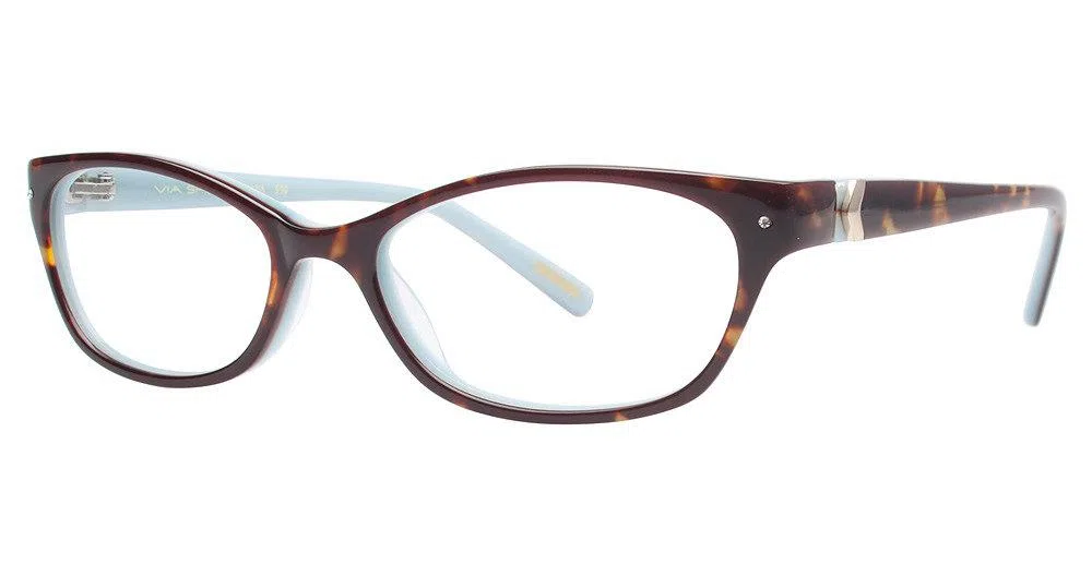 Via Spiga VSRosaria Eyeglasses - Tortoise/light Blue Pearl - view 2